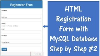 How to Connect HTML Form with MySQL Database using PHP [upl. by Nairrad]