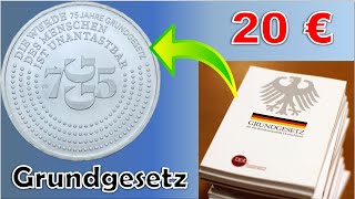 20 Euro Silber Münze zum Grundgesetz 2024  Sammlerstück mit Symbolkraft [upl. by Zaob]