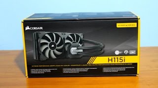 Corsair H115i  Kit Refrigeración Líquida  UNBOXING  TEST  ESPAÑOL [upl. by Gatian]