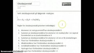 Oksidasjonstall i uorganiske forbindelser [upl. by Ynohtnaed]