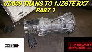 NISSAN CD009 TO 1JZGTE RX7 FD WITH COLLINS ADAPTER PART 1 [upl. by Marchall]