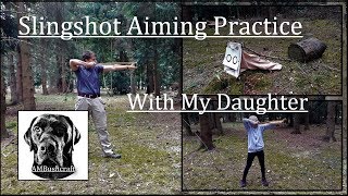 Slingshot Target Practice  Target Practice  Catapult Aiming Practice  Small Game Hunting [upl. by Jacynth411]