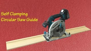 Making a Self Clamping Circular Saw Guide  Kendinden Yapışkanlı Kesim Kılavuzu [upl. by Anyer]