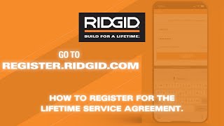 RIDGID Power Tools How To Register for Lifetime Service Agreement [upl. by Erny744]