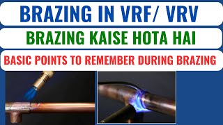 Copper Pipe Brazing Kaise Kiya Jata Hai I VRF VRV System Brazing I How To Do Brazing In VRF [upl. by Faustina]