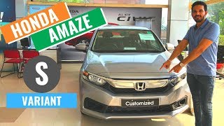 2019 Honda Amaze s variant Detailed review  Honda Amaze S model  Interior amp Exterior  CarQuest [upl. by Oap]