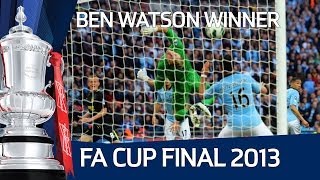 Ben Watsons winning goal for Wigan vs Manchester City FA Cup Final 2013 [upl. by Alessandro150]