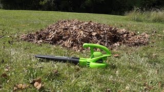 NEW  Best lowcost leaf blower Greenworks 7A 160mph Test and Review [upl. by Harcourt]