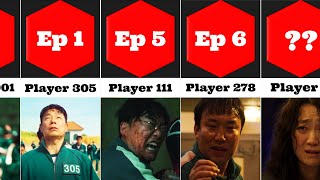 Comparison Squid Game Players Death by Episode [upl. by Lefton]