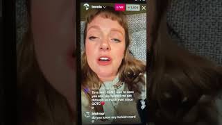 Tove Lo  No One Dies From Love Acappella IG Live [upl. by Nidya]