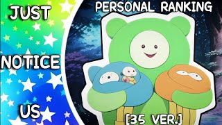 The Amazing World of Gumball  Just notice us Personal Ranking [upl. by Nialb]