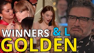 Golden Globes 2024 Winners 🏆 amp Lossers Ganadores y Perdedores [upl. by Socem]