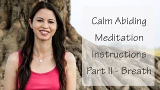 Breathing Meditation for Beginners  Calm Abiding Meditation Instructions [upl. by Alrahs]