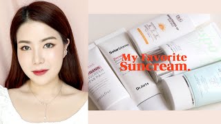 cc 여름에 쓰기 좋은 최애 선크림 리뷰☀️ 톤업민감성수부지지복합성올리브영  My Favorite Sun Cream Review I 루치나Luchina [upl. by Ajani]