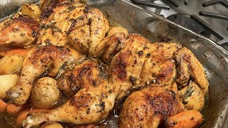 Oven roasted Cornish Hens  Dinner ideas [upl. by Sevart856]