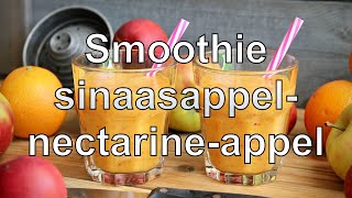 Smoothie sinaasappel nectarine appel recept [upl. by Nottage]