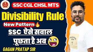 Divisibility Rule Based Latest Questions for SSC Exams  Number System  Gagan Pratap Sir ssc cgl [upl. by Eidlog933]