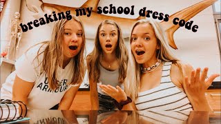 breaking my schools dress code for a week [upl. by Llerehs]