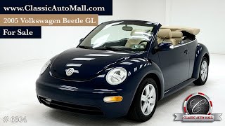 2005 Volkswagen Beetle GL Convertible  Consignments at Classic Auto Mall classicautomall [upl. by Dorran]