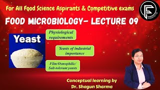 Yeast Physiological requirements Genera of industrial importance and Group of yeasts [upl. by Elmore]