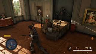 Stolen Antiques 2 of 3 Kummler Secret Safe Code Old Man Statuette Sniper Elite 5 Occupied Residence [upl. by Freeland464]