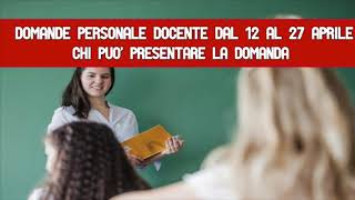 Riapertura graduatorie docenti Al via le domande [upl. by Akirahc]