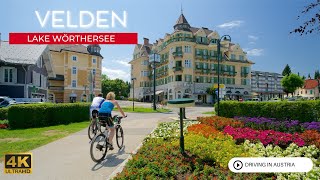 Driving Tour through the idyllic town of Velden  Lake Wörthersee 🇦🇹 4K [upl. by Vlad13]