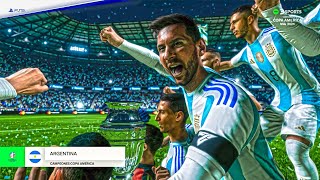 Copa America 2024 Final  Argentina Vs Colombia  Full Match  FC24 Gameplay [upl. by Yenttirb]