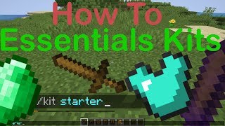 How To Essentials Kits  Minecraft Plugin Tutorial [upl. by Sadella101]