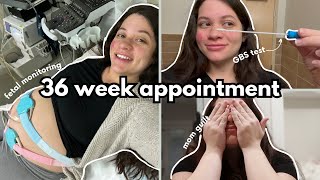 36 WEEK PREGNANCY UPDATE  OB appointment BPP test mom guilt pregnant day in my life [upl. by Nawk733]