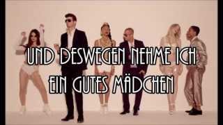 Robin Thicke feat Pharrel Williams  Blurred Lines Deutsche Übersetzung [upl. by Asssilem]