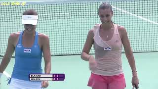 Martina HingisFlavia Pennetta vs Cara BlackCaroline Garcia  2014 Wuhan Final Highlights [upl. by Ashatan465]