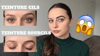 RÉUSSIR SA TEINTURE CILS ET SOURCILS MAISON  OUI C’EST POSSIBLE [upl. by Annig]