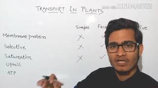 Comparison between simple  facilitated diffusion and active transport [upl. by Thorman]