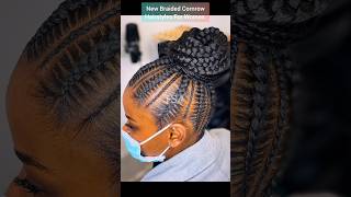 New Braided Cornrow Hairstyles For Women shorts cornrows braids hairstyles [upl. by Ayor]