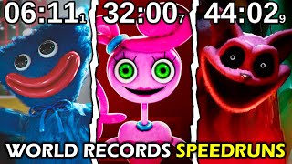 Poppy Playtime Chapter 1 2 3  The REAL World Records SPEEDRUNS No Glitches [upl. by Elton342]