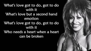 Tina Turner  Whats love got to do with it LYRICS Ohnonie HQ [upl. by Alansen759]