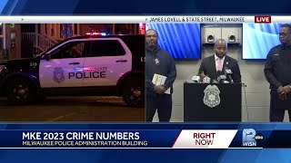 Milwaukee crime rates decrease in 2023 according to police chief and mayor [upl. by Erlewine261]