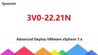 VCAPDCV Deploy 2023 3V02221N Dumps  Advanced Deploy VMware vSphere 7x [upl. by Molly]