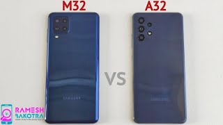 Samsung Galaxy M32 vs Galaxy A32 Speed Test and Camera Comparison [upl. by Walcott]