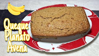 QUEQUE DE PLÁTANO Y AVENA  Receta [upl. by Gimpel]