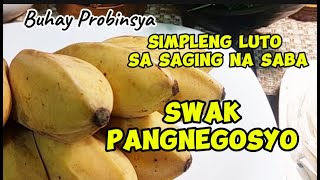 Simpleng Luto sa Saging na Saba  Turon  Swak Pangnegosyo  Buhay Probinsya [upl. by Aynos]