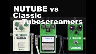 Nutube Screamer vs TS9 amp OD808 TubescreamerA Comparison [upl. by Honora370]