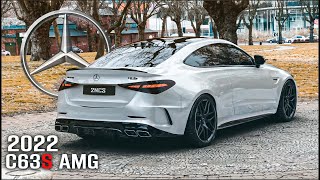 NEW MERCEDES C63S AMG Coupe 2022  First look [upl. by Mick83]