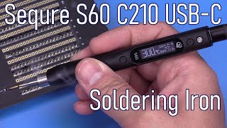 SDG 297 Sequre S60 60W USBC JBC C210 Soldering Iron [upl. by Atinram898]