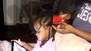 Taking braids out ASMR [upl. by Naujyt]