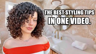 MY BEST CURLY HAIR STYLING TIPS ALL IN ONE VIDEO everything Ive learned in 5 years [upl. by Winslow505]