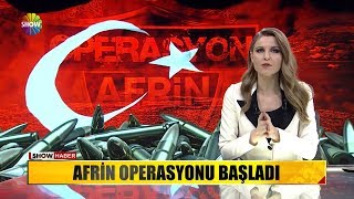 Afrin Operasyonu başladı [upl. by Hardej]