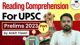 Reading Comprehension CSAT  Part 1  UPSC Prelims 2023  CSAT Simplified  UPSC IAS [upl. by Eizzik]