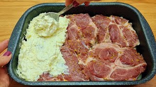 Unglaublich leckeres Rezept für Fleisch im Ofen Tolles Abendessen in 10 Minuten  111🔝❗❗ [upl. by Akirdnas]